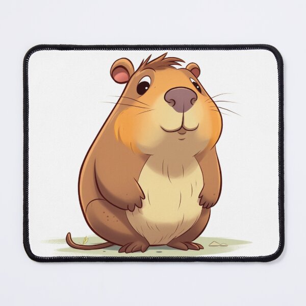 Item preview, cute capybara cartoon designed and sold by DigitalPixelize.