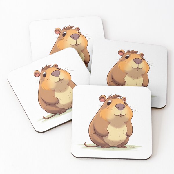 Item preview, cute capybara cartoon designed and sold by DigitalPixelize.
