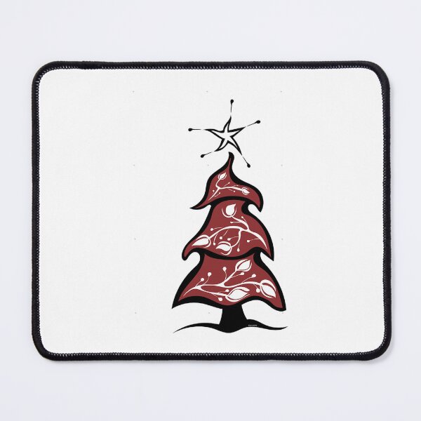 Item preview, Red Christmas Tree Floral Beadwork Indigenous Ojibwe WAWEZHI CANADA designed and sold by ermintingscrain.