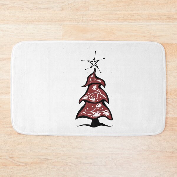 Item preview, Red Christmas Tree Floral Beadwork Indigenous Ojibwe WAWEZHI CANADA designed and sold by ermintingscrain.