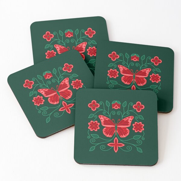 Item preview, Red Floral designed and sold by ermintingscrain.
