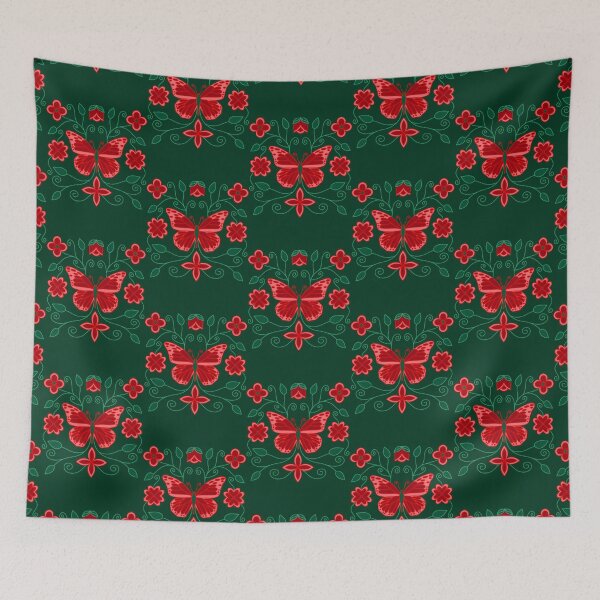 Item preview, Red Floral designed and sold by ermintingscrain.
