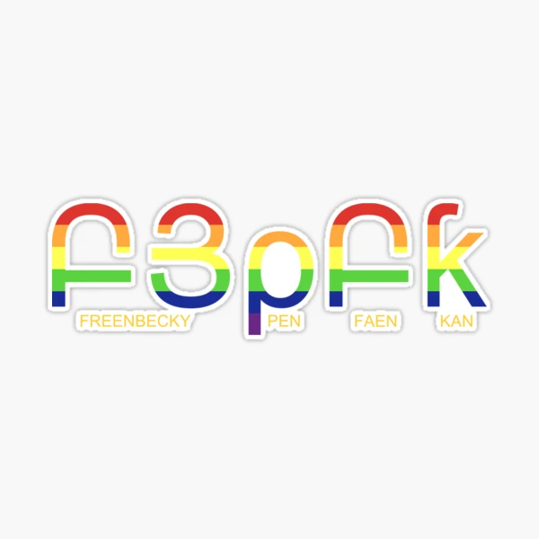 FBPFK | FREENBECKY PEN FAEN KAN - Rainbow | Sticker