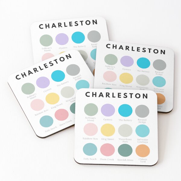 Item preview, Charleston Color Palette designed and sold by annesleyemma.