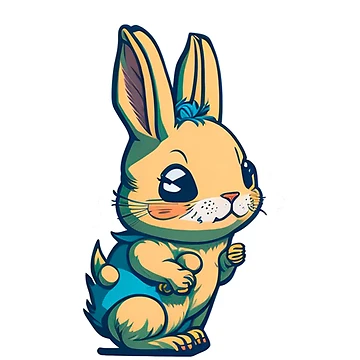 Artwork thumbnail, Cute Baby Rabbit by FaustusCreative