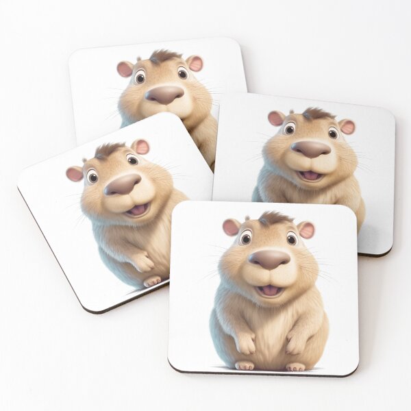 Item preview,  happy capybara designed and sold by DigitalPixelize.