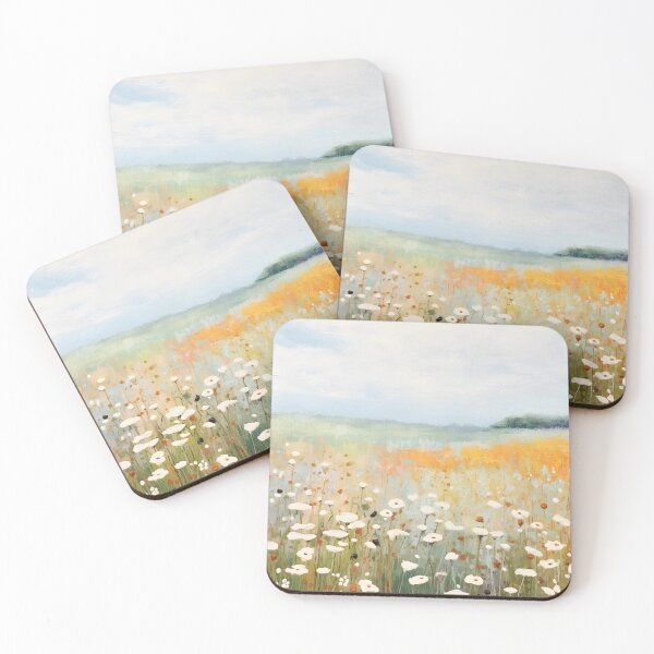 Item preview, White Flower Fields Landscape designed and sold by trajeado14.