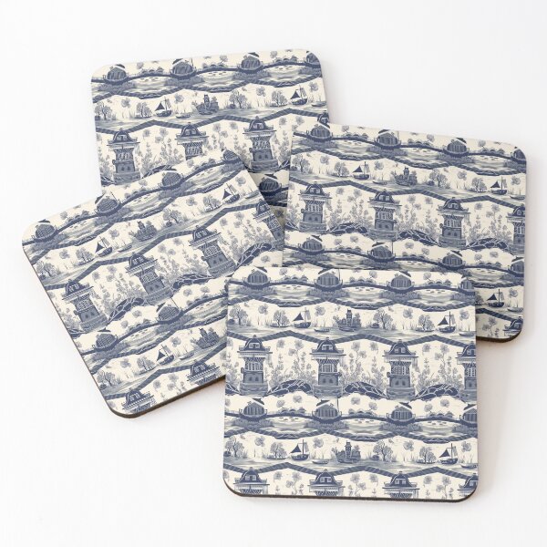 Item preview, Dutch Windmills by the Water designed and sold by PixelPatchwork.