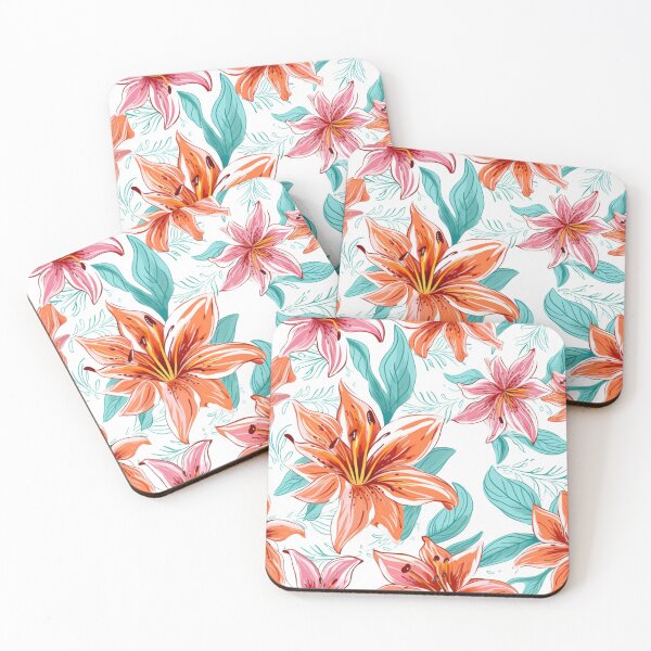 Item preview, Lilies for Lily Orange Pink designed and sold by illustratious.