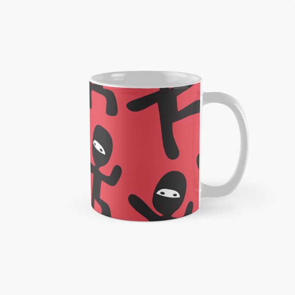 Item preview, ninjas - black and white on red designed and sold by littlearrow.