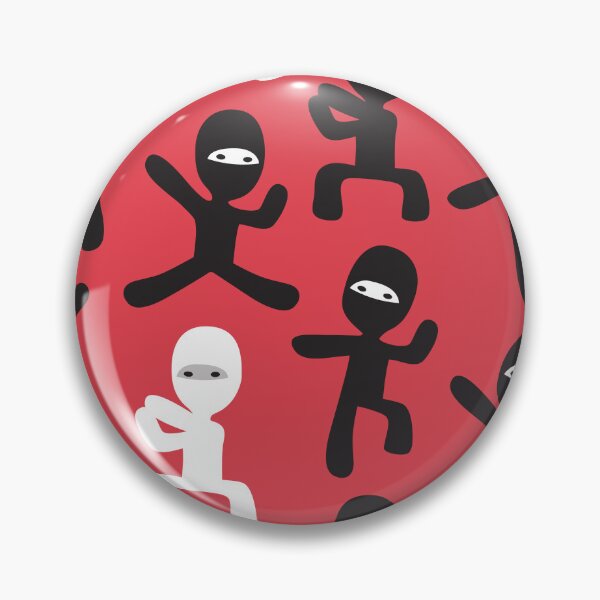 Item preview, ninjas - black and white on red designed and sold by littlearrow.