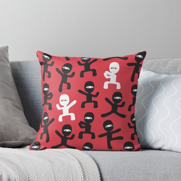 Item preview, ninjas - black and white on red designed and sold by littlearrow.