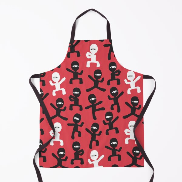 Item preview, ninjas - black and white on red designed and sold by littlearrow.