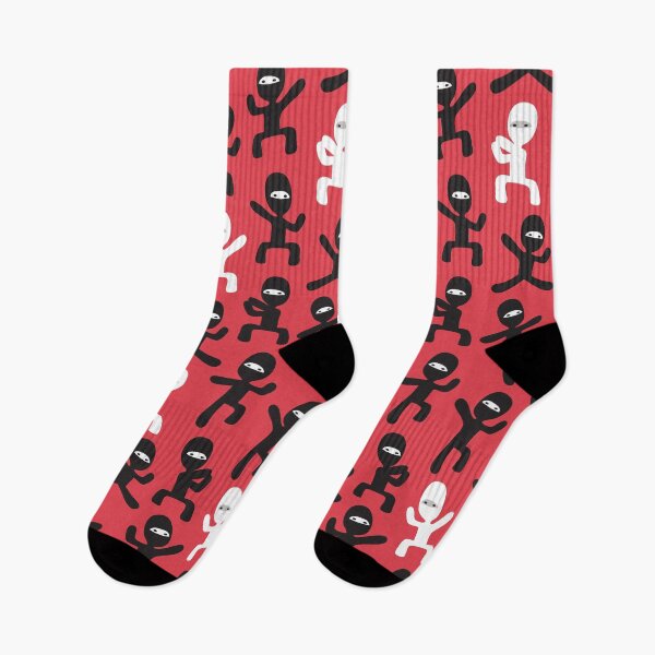 Item preview, ninjas - black and white on red designed and sold by littlearrow.