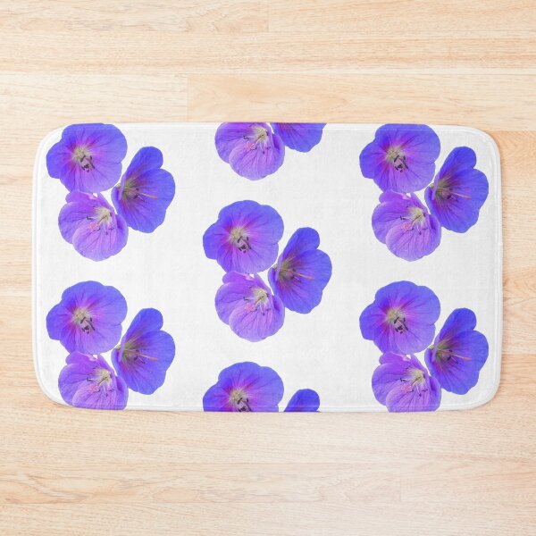 Item preview, Lilac Cranesbill on White Shapes Mania designed and sold by Shapes-Mania.