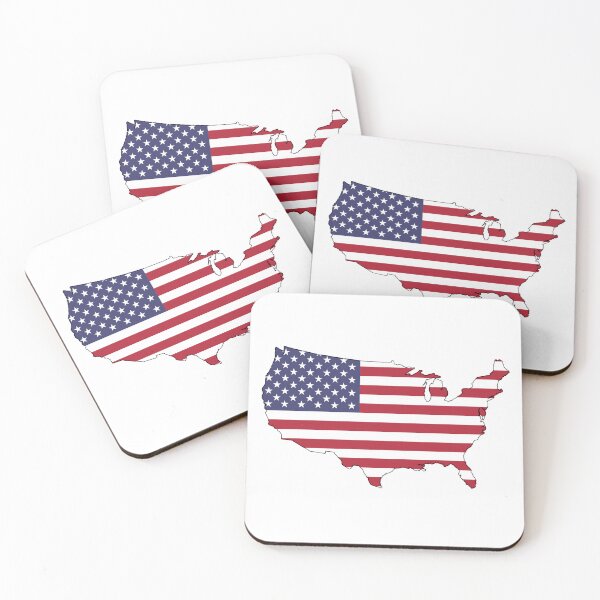 Item preview, Esquema del continente de la bandera americana designed and sold by JJOldaker.