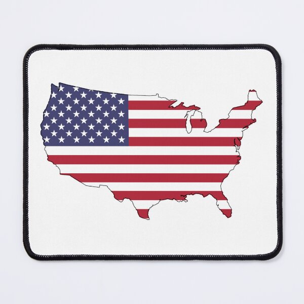 Item preview, American Flag Continent Outline designed and sold by JJOldaker.