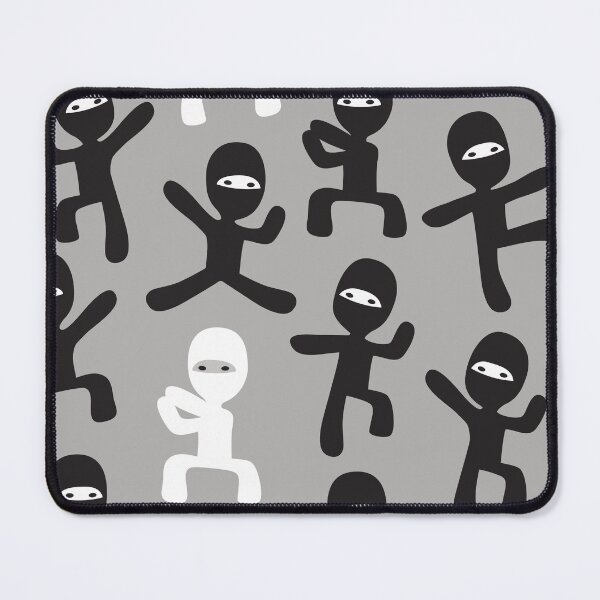 Item preview, ninjas - black and white on gray designed and sold by littlearrow.