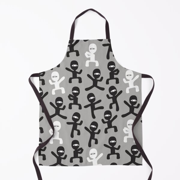 Item preview, ninjas - black and white on gray designed and sold by littlearrow.