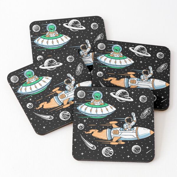Item preview, Astronaut and alien racing designed and sold by Acim0.