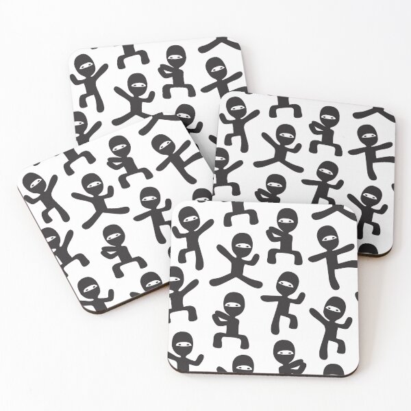 Item preview, ninjas - black on white designed and sold by littlearrow.