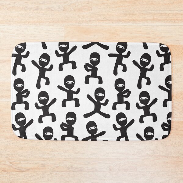 Item preview, ninjas - black on white designed and sold by littlearrow.