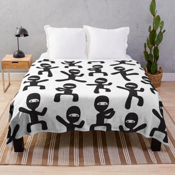 Item preview, ninjas - black on white designed and sold by littlearrow.