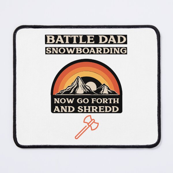 Item preview, Battle Dad Snowboarding Shredd Wear designed and sold by Battle-Dad-Tees.