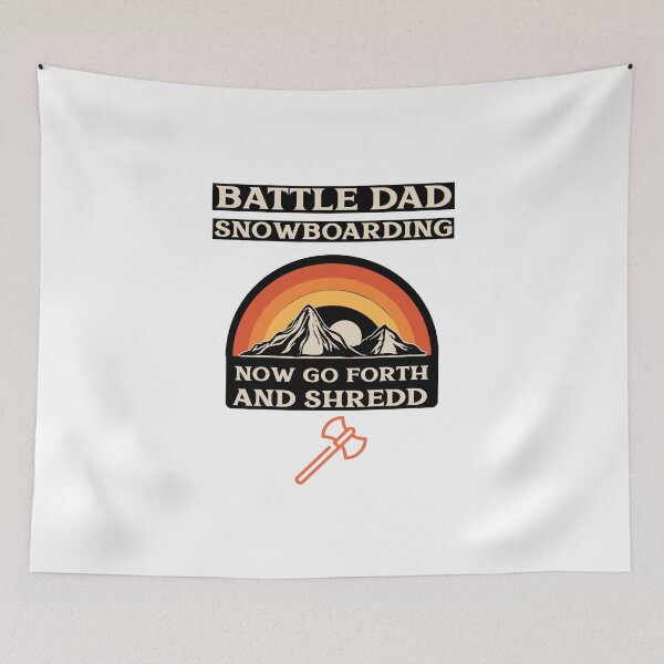 Item preview, Battle Dad Snowboarding Shredd Wear designed and sold by Battle-Dad-Tees.
