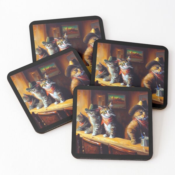 Item preview, Cats at a Saloon designed and sold by CrankyOldDude.