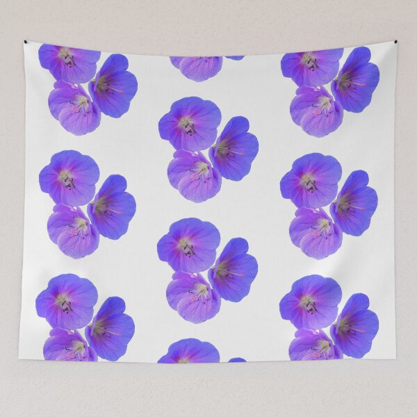Item preview, Lilac Cranesbill on White Shapes Mania designed and sold by Shapes-Mania.