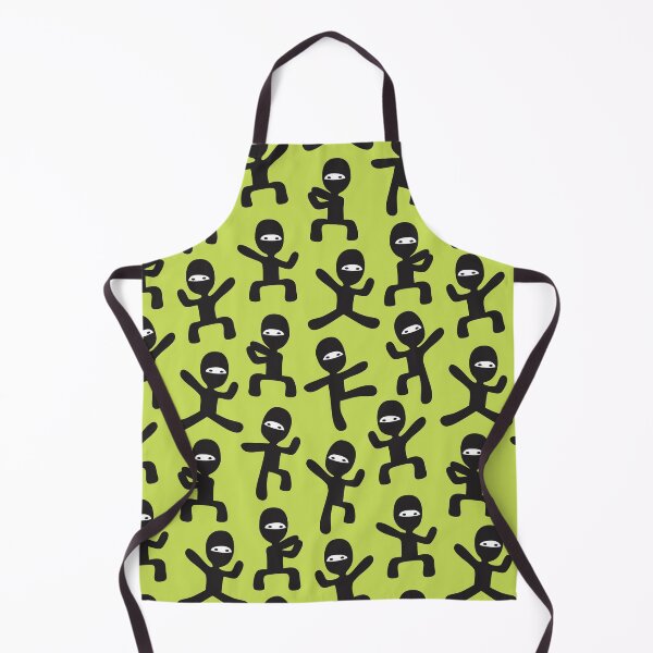 Item preview, ninjas - lime designed and sold by littlearrow.