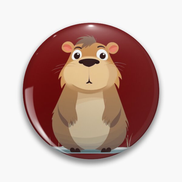 Item preview,  Capybara thoughtful nice cartoon designed and sold by DigitalPixelize.