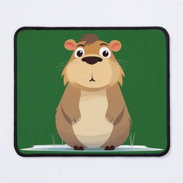 Item preview, Capybara thoughtful nice cartoon designed and sold by DigitalPixelize.