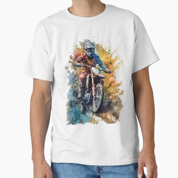Item preview, Motocross bikers in action designed and sold by Stroka-AI-Art.