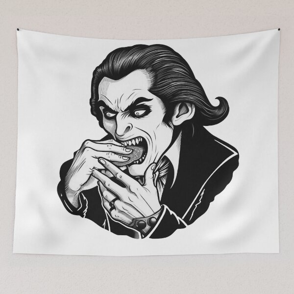 Item preview, Vampiere Lord Vegan Drakula Eating Gluten Free Vegan Cookies designed and sold by NapNapSleeper.