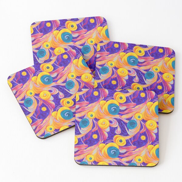 Item preview, Colorful Mini Wave Pattern - Abstract Art designed and sold by BubbleSpy.