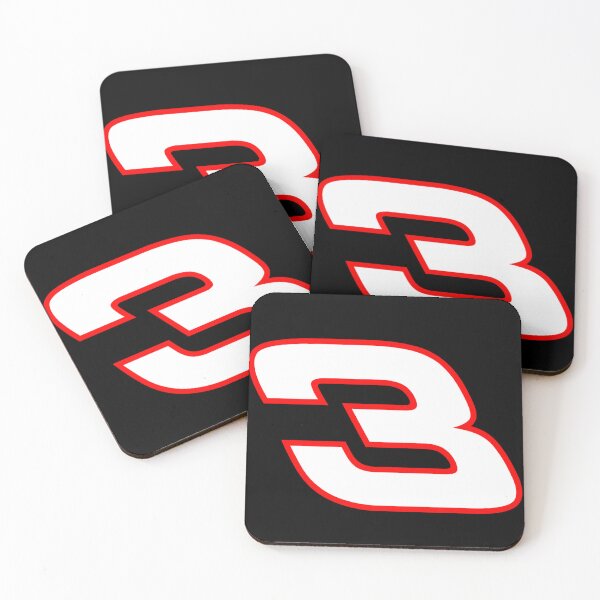 Item preview, Number 3 NASCAR sticker designed and sold by MainEventMedia.