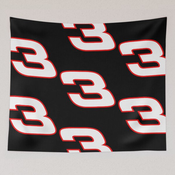 Item preview, Number 3 NASCAR sticker designed and sold by MainEventMedia.