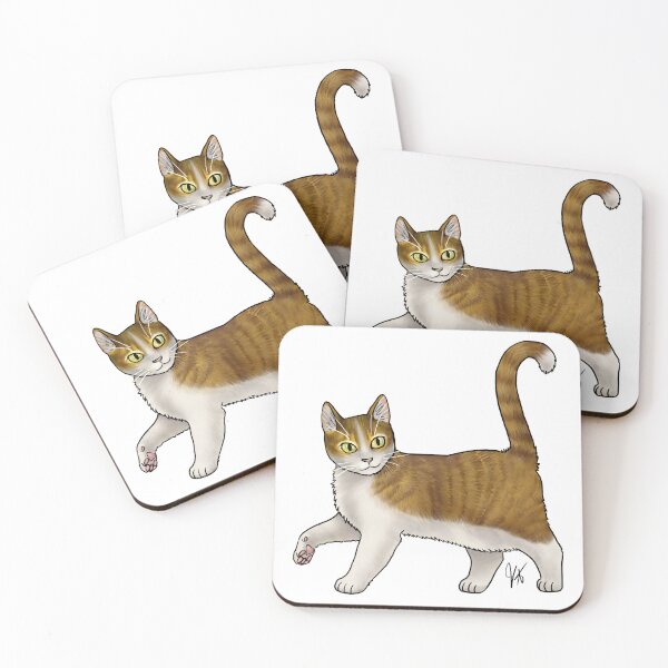 Item preview, Cat - Cyprus Cat - Tabby and White designed and sold by Jennifer Stolzer.