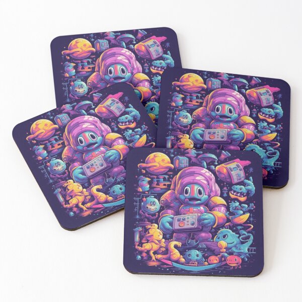 Item preview, Pixel Odyssey: Journey of the Neon Astronaut designed and sold by Bee Happy Creative™.