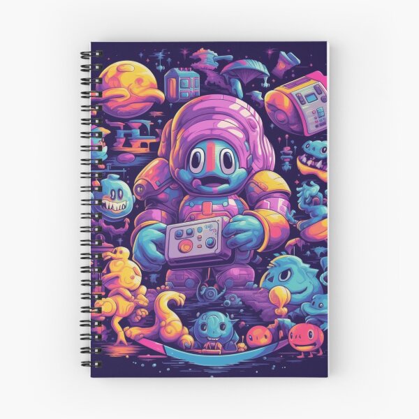 Item preview, Pixel Odyssey: Journey of the Neon Astronaut designed and sold by Bee Happy Creative™.