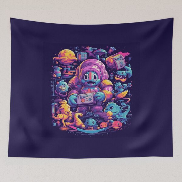 Item preview, Pixel Odyssey: Journey of the Neon Astronaut designed and sold by Bee Happy Creative™.
