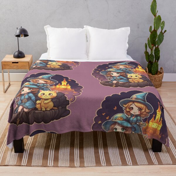 Item preview, witches, happy halloween, cat, chibi style designed and sold by PRYMULLART.