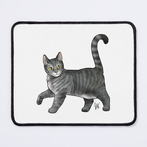 Item preview, Cat - Cyprus Cat - Gray Tabby designed and sold by Jennifer Stolzer.