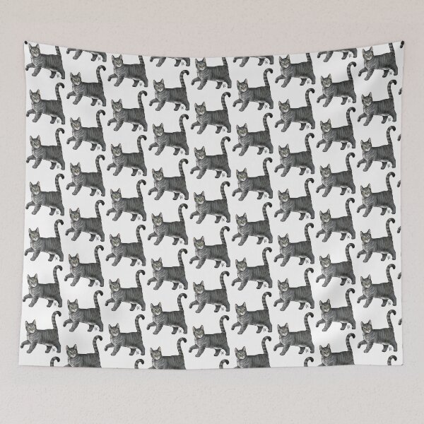 Item preview, Cat - Cyprus Cat - Gray Tabby designed and sold by Jennifer Stolzer.