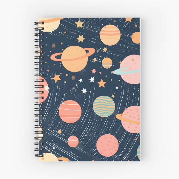 Item preview, Dark Blue Stars and Planets pattern  designed and sold by PixlMasterpiece.