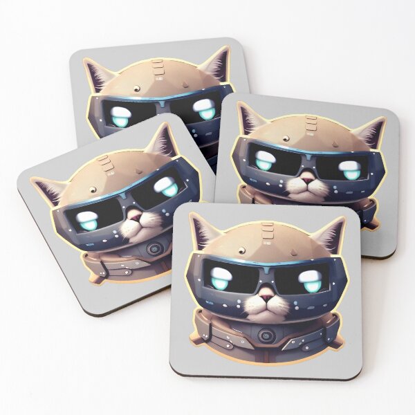 Item preview, Cute Cat Robot 2 - Cool cat design designed and sold by SheepAttack.