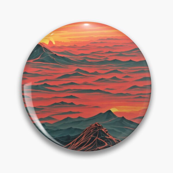 Artikelvorschau, Breathtaking Sunset Landscape with Mountains entworfen und verkauft von RedArtG09.
