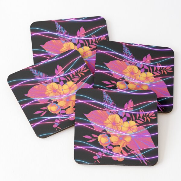 Item preview, Cyberpunk flowers with lasers designed and sold by brodaart.